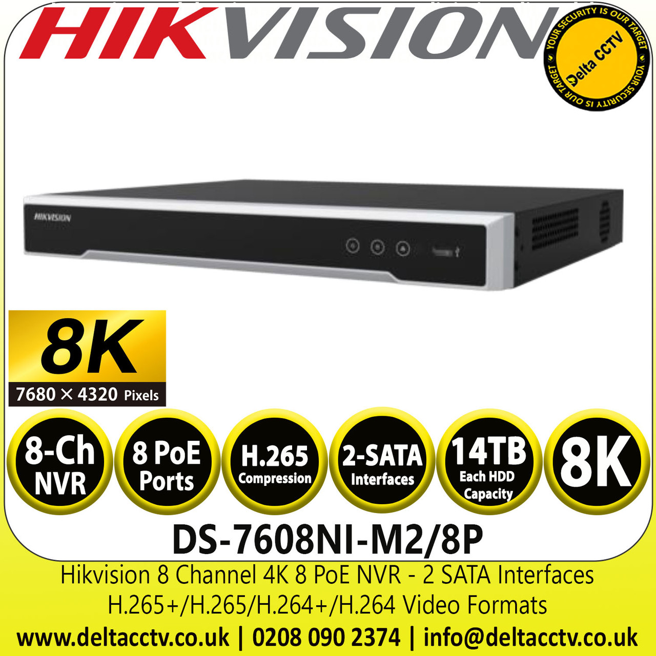 Hikvision 7608ni hot sale