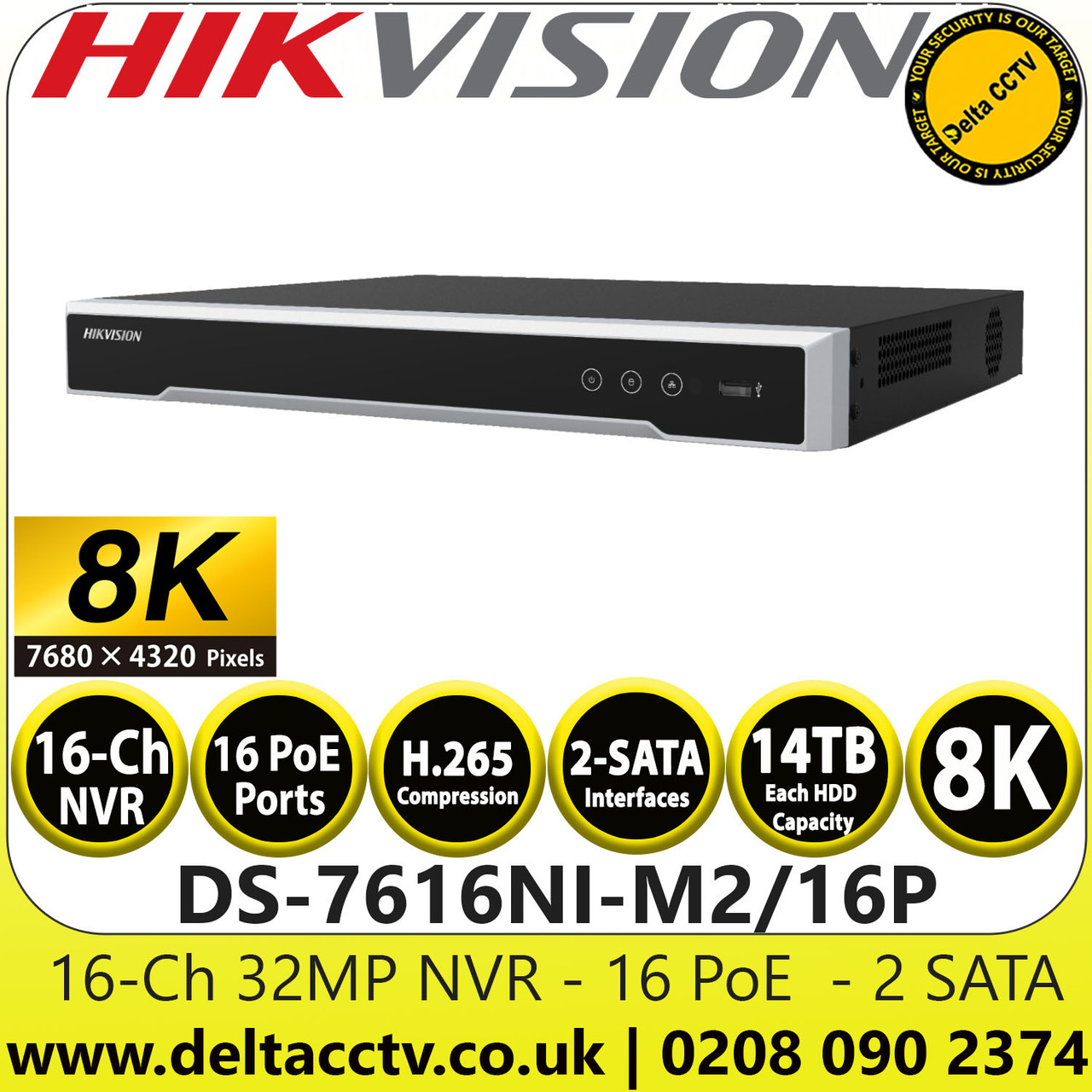 Hikvision 16 2024 ch nvr