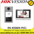Hikvision IP Network Video Intercom Kit, Standard PoE - DS-KIS604-P(C)