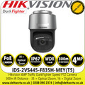 Hikvision 4MP Darkfighter IR Traffic Network PoE PTZ Camera with 35 × Optical Zoom, 16 × Digital Zoom, 30m IR Distance, 140 dB WDR, 3D DNR, HLC, BLC, EIS, Defog, Water and Dust Resistant (IP67) - iDS-2VS445-F835H-MEY(T5) -