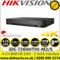 Hikvision iDS-7204HTHI-M2/S 4-Ch 4K 1U H.265 AcuSense DVR