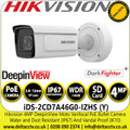 Hikvision iDS-2CD7A46G0-IZHS(Y)(R) (2.8-12mm) 4MP DeepinView Motorized VarifQocal Lens Bullet Network Camera with 50m IR Range 