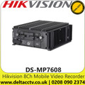 Hikvision DS-MP7608 8 Channel 2MP H.265, 2 x HDD/SSD Mobile DVR, Supports GPS Positioning, Efficient H.265 Compression Technology, Supports 3G/4G and Wi-Fi Modules for Communication