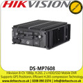 Hikvision 8Ch 2MP Full HD 1080p H.265, 2 x HDD/SSD Mobile DVR, Supports GPS Positioning, Efficient H.265 Compression Technology, Supports 3G/4G and Wi-Fi Modules for Communication - DS-MP7608