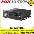 Hikvision 4 Channel Mobile Video Recorder, 4-ch , H.264/H.265, 2xHDD/SSD Mobile DVR -  AE-MD5043