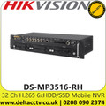 Hikvison 32-ch 1080p, H.265, 6 x HDD/SSD Mobile NVR - DS-MP3516-RH