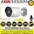 Hikvision DS-2CD2083G2-IU (2.8mm) 8MP/4K AcuSense Bullet Network Camera 