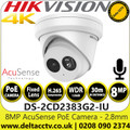 Hikvision 8MP AcuSense Audio Fixed Lens Turret IP Network Camera - DS-2CD2383G2-IU(2.8mm)