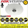 Hikvision DS-2CD6365G1-S/RC 6 MP DeepinView Network Fisheye Camera with Fixed focal lens 1.16 mm, 4 Built-in Microphones