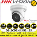 Hikvision 4MP AcuSense 2.8-12mm Motorized Varifocal Turret Network Camera - DS-2CD2H43G2-IZS (2.8-12mm)