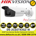 Hikvision 4MP AcuSense Fixed Lens Outdoor Bullet Network Camera with 80m IR Range - DS-2CD2T43G2-4I (2.8mm)