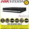 Hikvision iDS-9616NXI-M8/X 16Ch Acusense 32MP No PoE NVR 8 SATA Interface