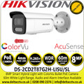 Hikvision 8 MP Hybrid Light PoE Bullet Camera - DS-2CD2T87G2H-LISU/SL(4mm) with 4mm Fixed Lens, Built in Two Way Audio