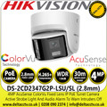 Hikvision 4MP ColorVu IP PoE Turret Camera with 2.8mm Fixed Lens - DS-2CD2347G2P-LSU/SL(2.8mm)