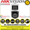 Hikvision 4 MP ColorVu & IR Panoramic & PTZ Camera - DS-2SE4C425MWG-E/26(F0)