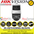 Hikvision 4MP Colorful IP PoE PTZ Camera - DS-2SE7C432MWG-EB/26(F0)