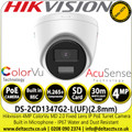 Hikvision 4MP AcuSense ColorVu Turret Network Camera - DS-2CD1347G2-LUF(2.8mm)