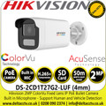 Hikvision DS-2CD1T27G2-LUF(4mm) 2MP AcuSense ColorVu IP Bullet Network Camera with 4mm Fixed Lens, Built in Microphone