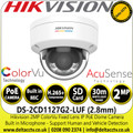Hikvision 2 MP ColorVu IP Dome Network Camera - DS-2CD1127G2-LUF