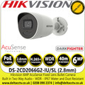 Hikvision 6MP AcuSense IP Bullet Network Camera - DS-2CD2066G2-IU/SL (2.8mm)