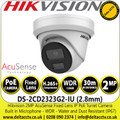 Hikvision 2MP AcuSense Fixed Lens Turret Network Camera - DS-2CD2323G2-IU(2.8mm)