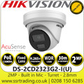 Hikvision DS-2CD2323G2-IU 2MP AcuSense Fixed Lens Turret Network Camera With 2.8mm Fixed Lens, Built in Microphone