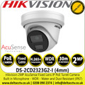 Hikvision 2MP AcuSense Fixed Lens Turret Network Camera - DS-2CD2323G2-I(4mm)