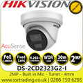 Hikvision DS-2CD2323G2-I 2MP AcuSense Fixed Lens Turret Network Camera With 4mm Fixed Lens