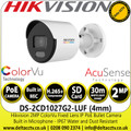 Hikvision 2MP ColorVu IP Bullet Network Camera - DS-2CD1027G2-LUF(4mm)