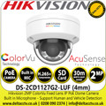 Hikvision 2 MP ColorVu IP Dome Network Camera - DS-2CD1127G2-LUF(4mm)
