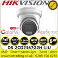 Hikvision DS-2CD2367G2H-LIU 6 MP Smart Hybrid Light ColorVu IP Turret Network Camera With 4mm Fixed Lens, Built in Microphone