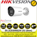 Hikvision 4 MP AcuSense Dual Illumination IP Bullet Network Camera - DS-2CD3046G2H-LIU(4mm)