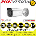 Hikvision 6 MP AcuSense DarkFighter Fixed Bullet Network Camera With 4mm Fixed Lens, H.265+ Compression - DS-2CD2T66G2-4I(4mm)