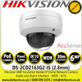 Hikvision 6 MP AcuSense Vandal Fixed Dome Network Camera - DS-2CD2163G2-IS(2.8mm)