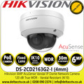 Hikvision 6 MP AcuSense Vandal IP Dome Network Camera With 4mm Fixed Lens - DS-2CD2163G2-I(4mm)