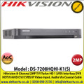 Hikvision - 8 Channel 2MP Audio Via Coaxial Cable DVR, HDTVI/AHD/CVI/CVBS/IP Video Input, 1 SATA Interface, H.265 Pro+/H.265 Pro/H.265 Video Compression - DS-7208HQHI-K1(S)