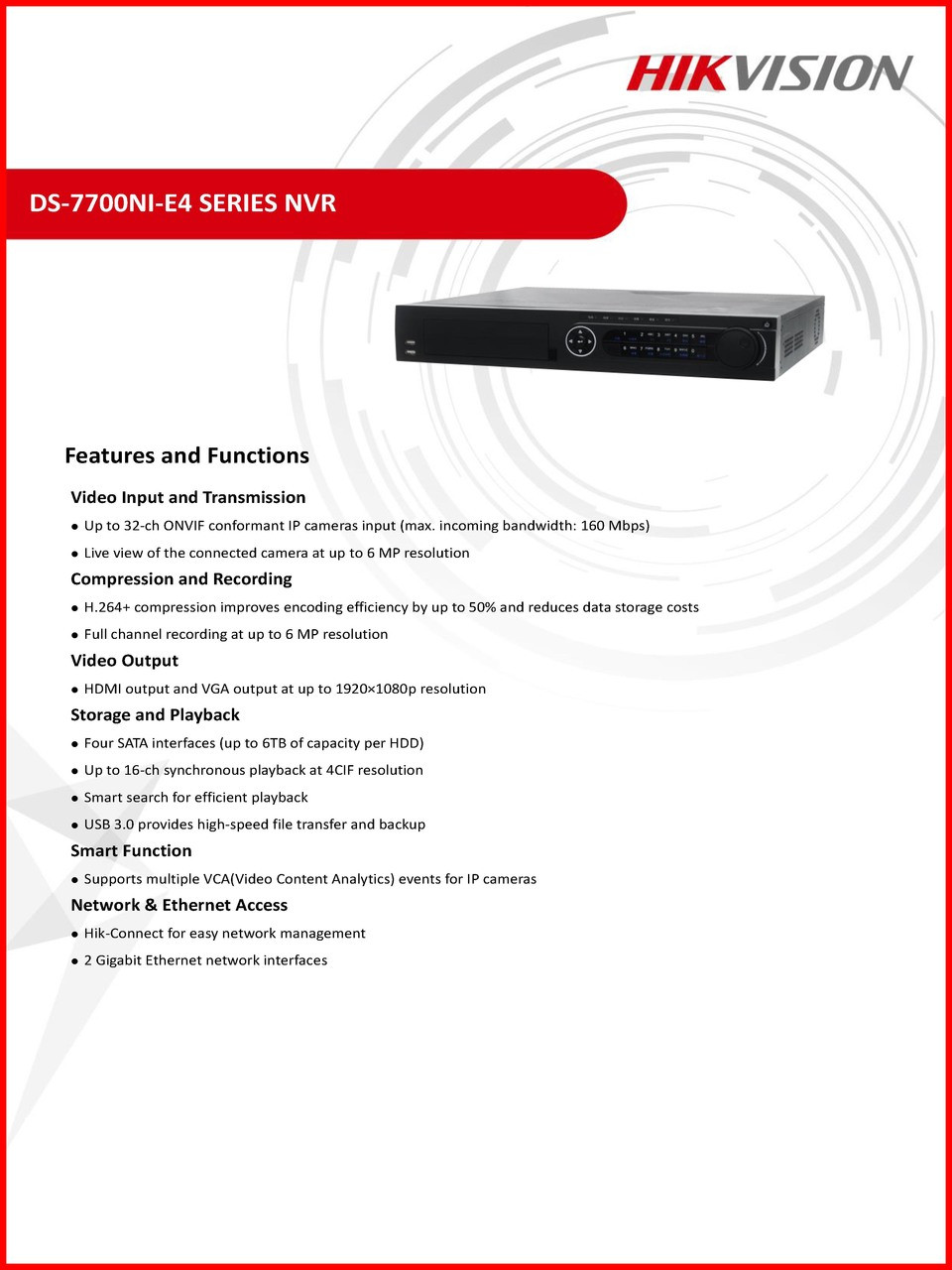 Ds 7700 series sales nvr