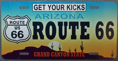Arizona State License Plate >> Arizona Route 66 License Plate - Route 66 Gift Shop Arizona State License Plate >> Arizona Route 66 License Plate - Route 66 Gift Shop