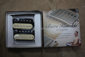 Bare Knuckle Geoff Whitehorn Crawler Humbucker Pickups - Calibrated Reverse Zebra Open Set