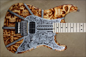 Charvel USA Custom Shop San Dimas Steam Punk Skulls NAMM 2013 Guitar