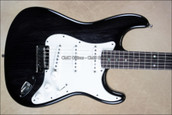 Fender Custom Shop Strat Custom Deluxe Stratocaster Trans Ebony Guitar