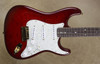 Fender Custom Shop Strat Custom Deluxe Stratocaster Trans Red Burst Gold Hardware Guitar