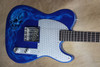 Fender Custom Shop NAMM 2010 Series '62 Esquire Blue Sparkle with Skull Flame Guitar