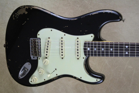Fender Custom Shop '68 Relic Strat Michael Landau Signature Black Stratocaster Guitar