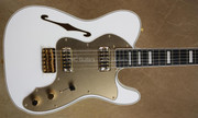 Fender Limited Super Deluxe Thinline Tele Telecaster Olympic White Guitar