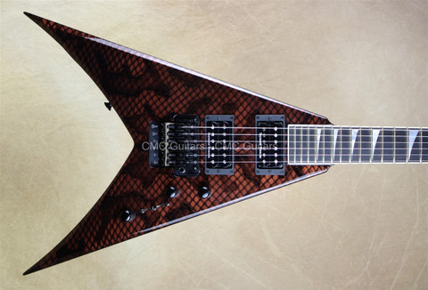  Jackson USA Custom Shop KV2 King V Copper Snakeskin Guitar