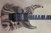 Jackson USA Custom Shop Soloist SL2H Pencil Sketch Exoskeleton Electric Guitar