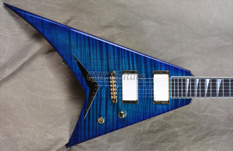 Jackson USA Custom Shop RR1T Randy Rhoads Transparent Blue Guitar