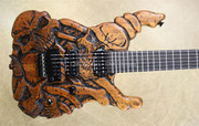 Jackson Custom Shop USA SL2H Mike Learn Carved Skulls Guitar