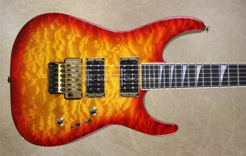 Jackson USA Custom Shop SL2H-MAHQ Soloist Burnt Cherry Burst Maple Neck Guitar